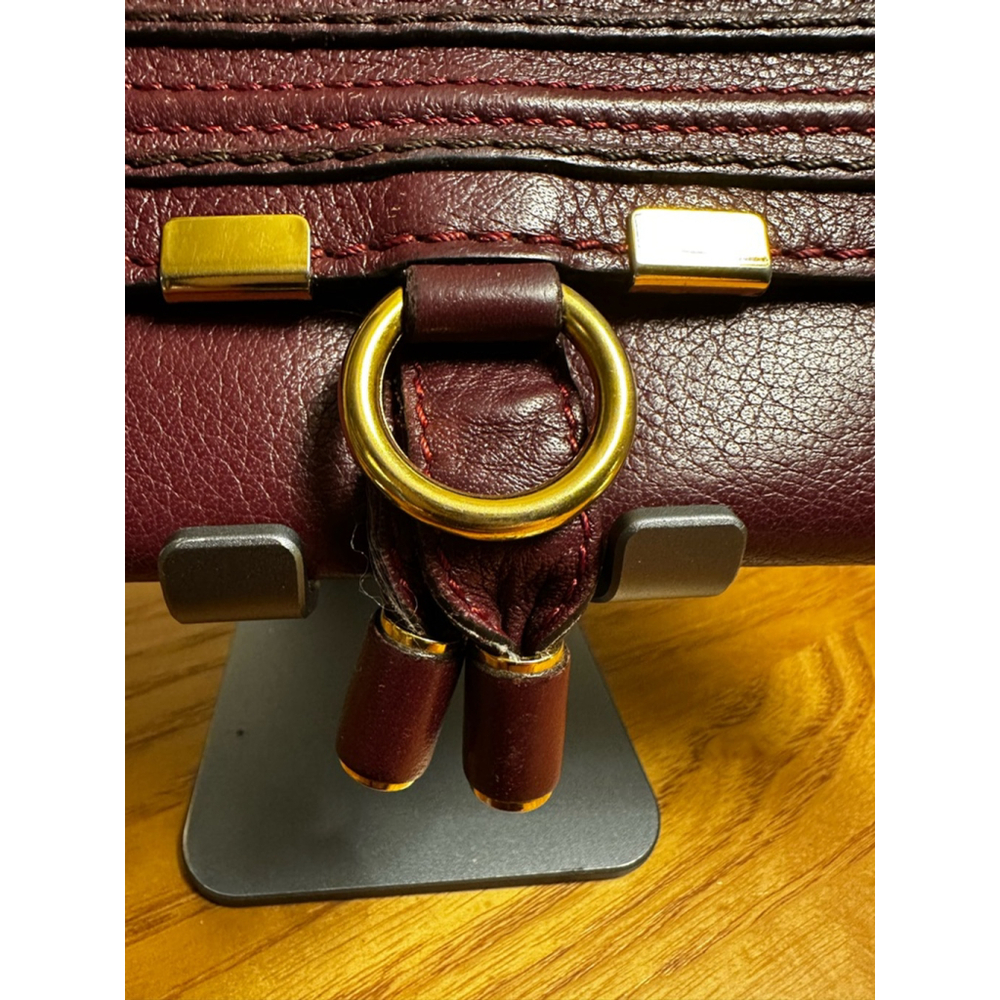 Chloe Burgundy Leather Long Flap Wallet - Picture 3 of 14